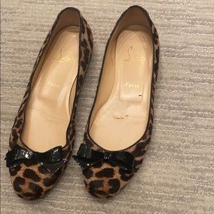 Christian Louboutin Leopard Ballet Flats